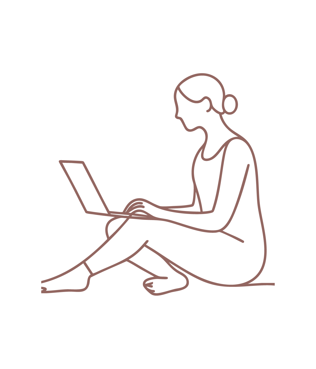 Femme de plus de 50 ans utilisant un ordinateur, symbolisant la surcharge d’informations – Bloom50