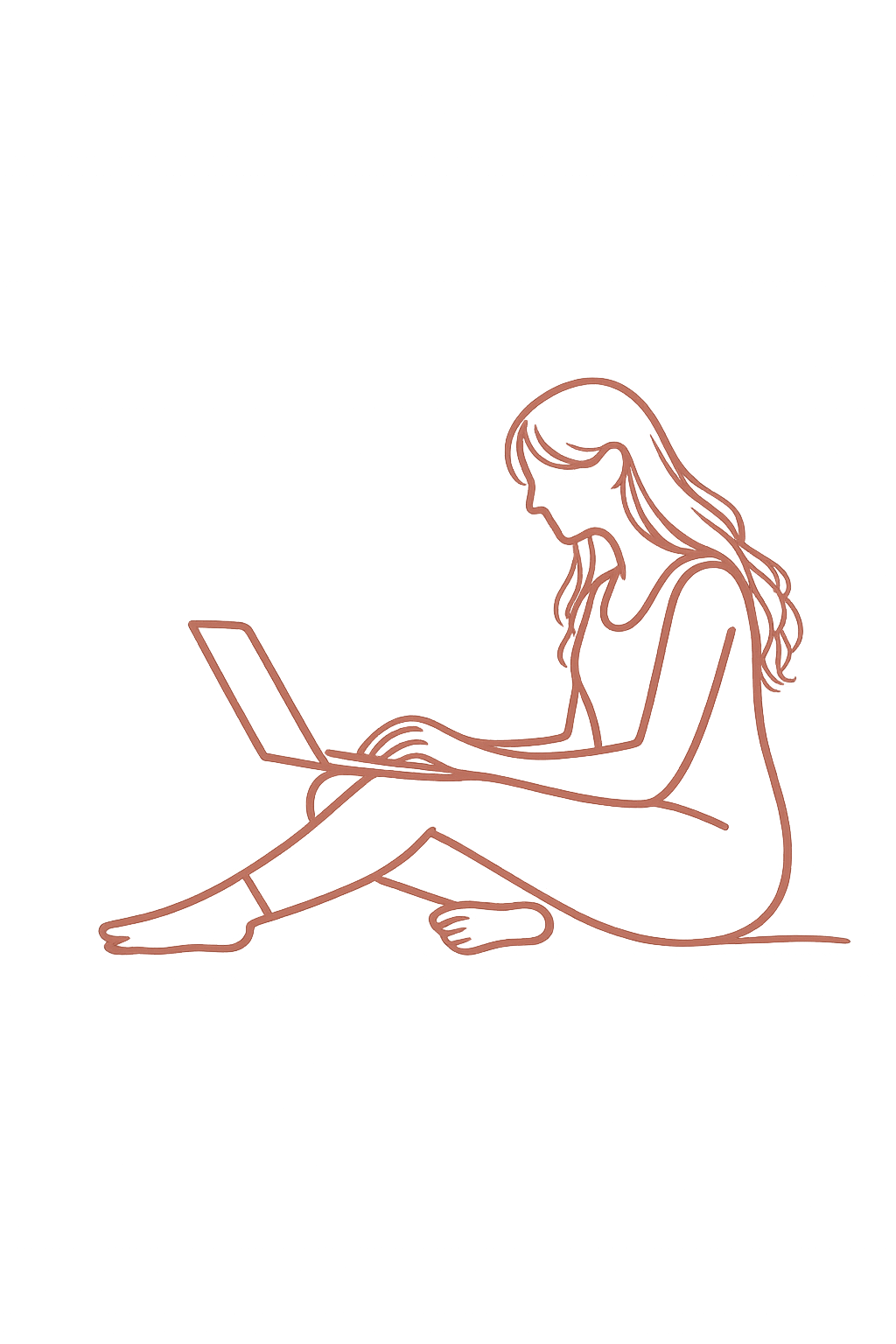 Femme de plus de 50 ans utilisant un ordinateur, symbolisant la surcharge d’informations – Bloom50